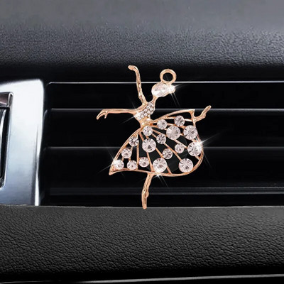 Automobilių aromato difuzoriaus kvapas, skirtas automobilių kvapiosioms oro gaivikliams, automobilių kvepalams, automobilių kvapams, ventiliacijos spaustukai Ballet Bling automobilių aksesuarai mergaitėms