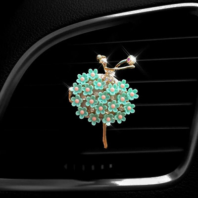 Automobilių aromato difuzoriaus kvapas, skirtas automobilių kvapiosioms oro gaivikliams, automobilių kvepalams, automobilių kvapams, ventiliacijos spaustukai Ballet Bling automobilių aksesuarai mergaitėms