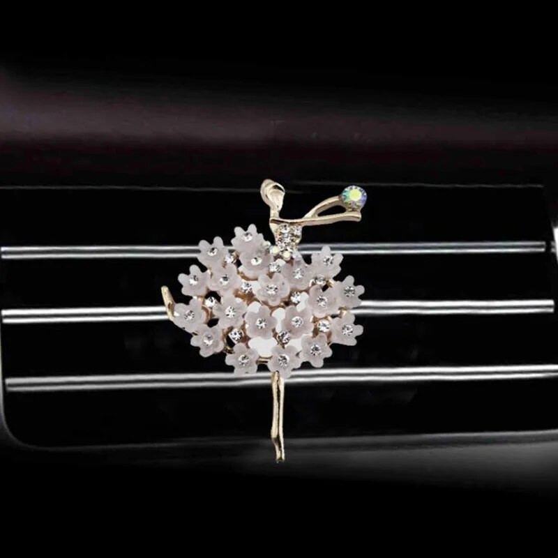 Automobilių aromato difuzoriaus kvapas, skirtas automobilių kvapiosioms oro gaivikliams, automobilių kvepalams, automobilių kvapams, ventiliacijos spaustukai Ballet Bling automobilių aksesuarai mergaitėms