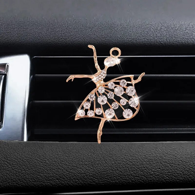Automobilių aromato difuzoriaus kvapas, skirtas automobilių kvapiosioms oro gaivikliams, automobilių kvepalams, automobilių kvapams, ventiliacijos spaustukai Ballet Bling automobilių aksesuarai mergaitėms