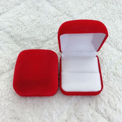 Hulgimüügi sõrmuse pakkekarp, musta sametist ehete vitriin, kokkupandav ümbris abielusõrmuse jaoks Sõbrapäeva kingituste korraldaja