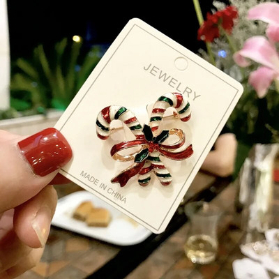 Kalėdų emaliuota sagė Sniego senelis Kalėdų Senelio medžio vainikas Metaliniai smeigtukai Madingi papuošalai Dovana moterims Linksmų Kalėdų dekoro dovanos