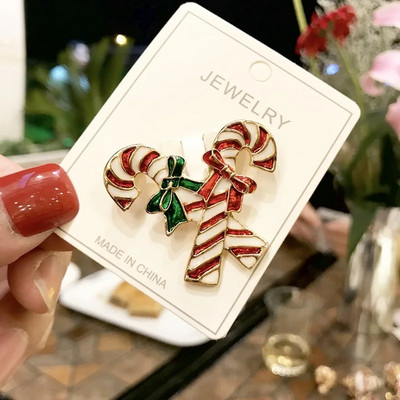 Kalėdų emaliuota sagė Sniego senelis Kalėdų Senelio medžio vainikas Metaliniai smeigtukai Madingi papuošalai Dovana moterims Linksmų Kalėdų dekoro dovanos