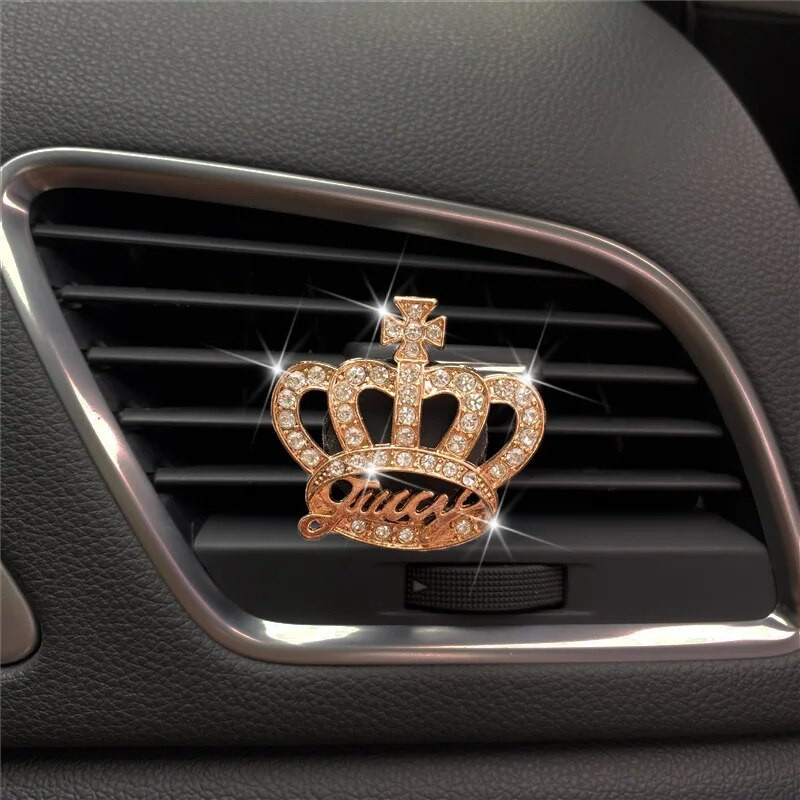 Clip de aerisire automată Odorizant Bling Diamond Crown Difuzor de aromă Clip de ventilație pentru mașină Ornament Accesorii de decorare interioară a mașinii