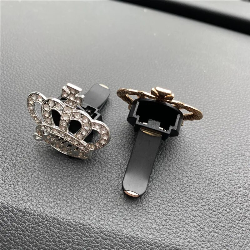 Clip de aerisire automată Odorizant Bling Diamond Crown Difuzor de aromă Clip de ventilație pentru mașină Ornament Accesorii de decorare interioară a mașinii