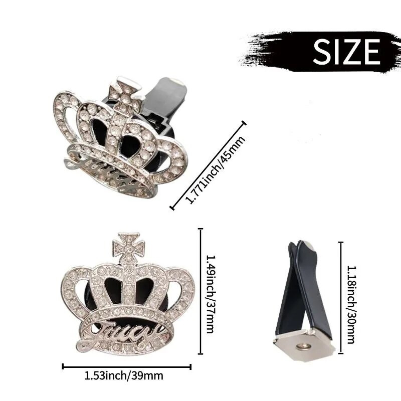 Clip de aerisire automată Odorizant Bling Diamond Crown Difuzor de aromă Clip de ventilație pentru mașină Ornament Accesorii de decorare interioară a mașinii