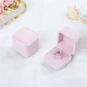 Фланелена кутия за пръстени Ковчег Калъф за значка Кутия за бижута Кутия за пръстени за бижута Кутия за бижута на едро Кутии за бижута и опаковки Кутия за подарък