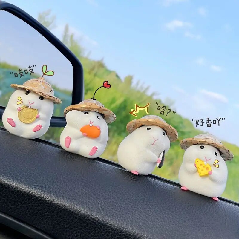 Διακόσμηση αυτοκινήτου χάμστερ αξεσουάρ αυτοκινήτου νέα κονσόλα χαριτωμένη κούκλα κρεμαστό εσωτερικό αυτοκινήτου διακόσμηση αυτοκινήτου εσωτερικό αξεσουάρ αυτοκινήτου