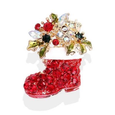 1tk jõuluprossi nööpnõelad naistele, mitmevärvilised kivist jõuluehted, kingitus tüdrukutele jõulukaunistused