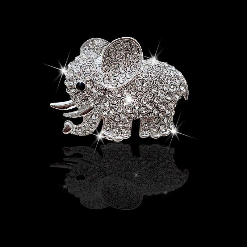 Bling Elephant Auto Smaržas Clip Auto Aroma Vent Clip Auto Smaržas Gaisa atsvaidzinātājs Automašīnas Ornaments Dimanta Zilonis Auto Interjera Dekors