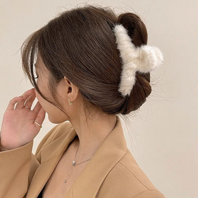 Μόδα Χρυσό Χρώμα Κούφια Γεωμετρικά Κλιπ Μαλλιά Μεταλλικά Νύχια Μαλλιά Σταυρός Κλιπ κεφαλής Κούρεμα Καβούρι Γυναικεία Αξεσουάρ Μαλλιών