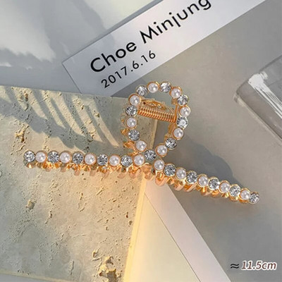 Μόδα Χρυσό Χρώμα Κούφια Γεωμετρικά Κλιπ Μαλλιά Μεταλλικά Νύχια Μαλλιά Σταυρός Κλιπ κεφαλής Κούρεμα Καβούρι Γυναικεία Αξεσουάρ Μαλλιών