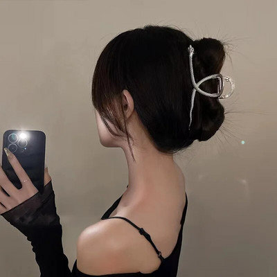 Μόδα Χρυσό Χρώμα Κούφια Γεωμετρικά Κλιπ Μαλλιά Μεταλλικά Νύχια Μαλλιά Σταυρός Κλιπ κεφαλής Κούρεμα Καβούρι Γυναικεία Αξεσουάρ Μαλλιών