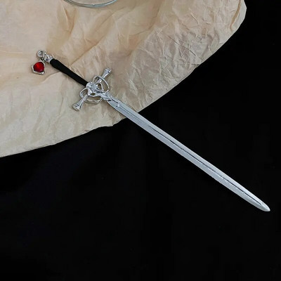 Zobens matu sprādzes galvassega sievietēm Meitenes Ķīniešu stila vintage matu stieņi DIY frizūra zirgastes turētājs Matu aksesuāri Rotaslietas