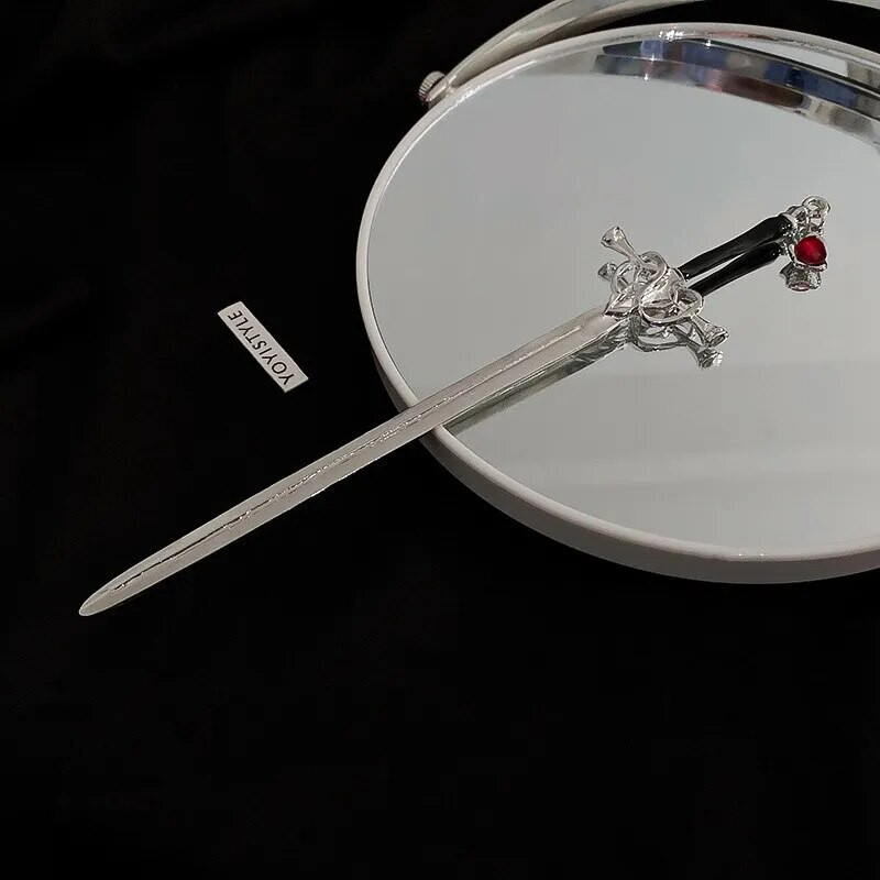 Zobens matu sprādzes galvassega sievietēm Meitenes Ķīniešu stila vintage matu stieņi DIY frizūra zirgastes turētājs Matu aksesuāri Rotaslietas