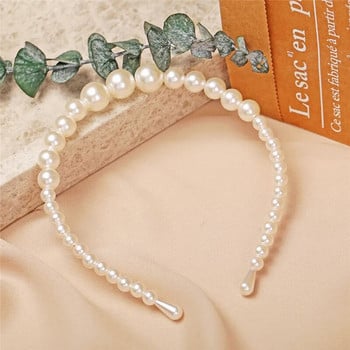 Modyle Fashion Full Pearl Hairbands Еластични цветя Дамски ленти за коса с обръчи Лента за глава Безел Аксесоари за коса за момичета Шапка