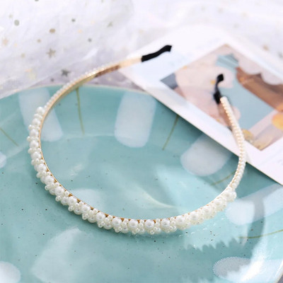 Modyle Fashion Full Pearl Juuksepaelad Elastsed Lilled Naiste Juukserõngad Peapael Raam Tüdrukute Juukseaksessuaarid Peakate