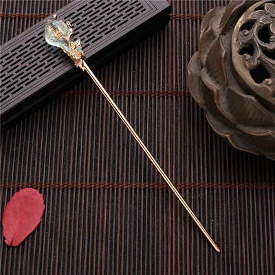 Vintage κινέζικο στιλ Hanfu Hair Stick Γυναικείο Μεταλλικό λούστρο Πιρούνι Μαλλιών Στικ για φουρκέτα Γυναικεία Κοσμήματα Αξεσουάρ κλιπ μαλλιών