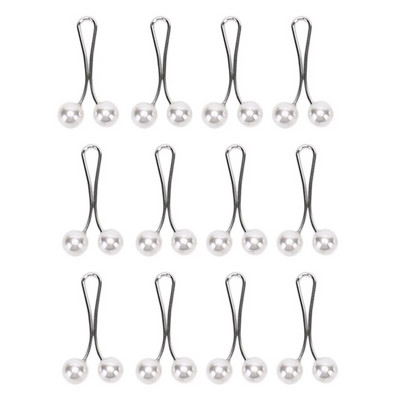 12 tk Lady moslemi sall Hijab Clips Pearl Sall Pross Pin Sall Sall Pea salli hoidja