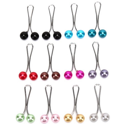 12 tk Lady moslemi sall Hijab Clips Pearl Sall Pross Pin Sall Sall Pea salli hoidja