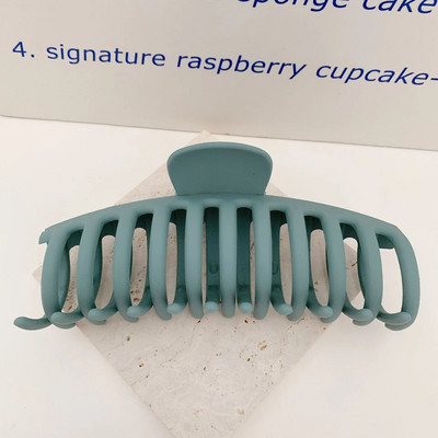 AOMU Sweet Scrub värviline akrüülhaardeklamber Lihtne ovaalne õõnes leopardhaaret juuksekrabi naistele meigivanni juukseaksessuaarid