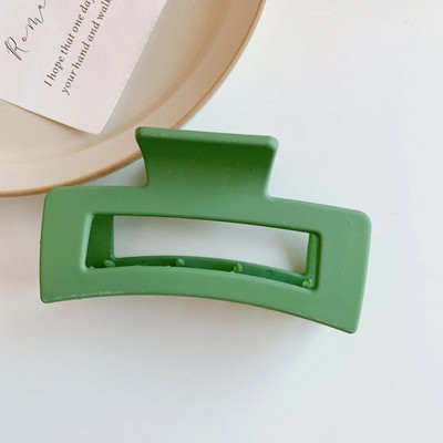 AOMU Sweet Scrub värviline akrüülhaardeklamber Lihtne ovaalne õõnes leopardhaaret juuksekrabi naistele meigivanni juukseaksessuaarid