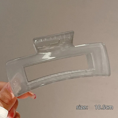 AOMU Sweet Scrub värviline akrüülhaardeklamber Lihtne ovaalne õõnes leopardhaaret juuksekrabi naistele meigivanni juukseaksessuaarid