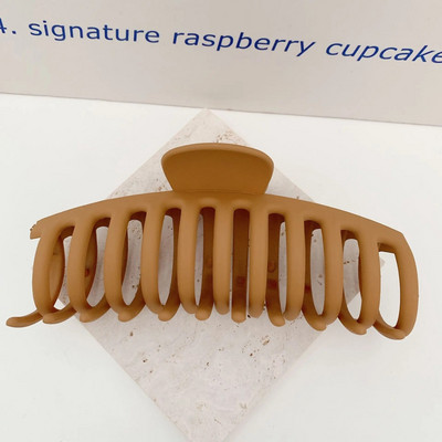 AOMU Sweet Scrub värviline akrüülhaardeklamber Lihtne ovaalne õõnes leopardhaaret juuksekrabi naistele meigivanni juukseaksessuaarid