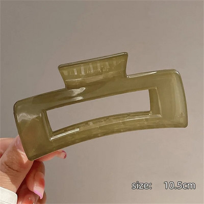 AOMU Sweet Scrub värviline akrüülhaardeklamber Lihtne ovaalne õõnes leopardhaaret juuksekrabi naistele meigivanni juukseaksessuaarid