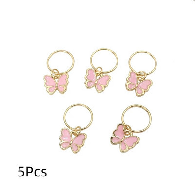 6 vnt. Butterfly Star pakabukas plaukų segtukas moterims pinti Madingi metaliniai žiedai „pasidaryk pats“ vakarietiško stiliaus aksesuarai mergaičių galvos apdangalas „Tocado“