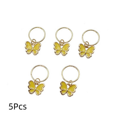 6 vnt. Butterfly Star pakabukas plaukų segtukas moterims pinti Madingi metaliniai žiedai „pasidaryk pats“ vakarietiško stiliaus aksesuarai mergaičių galvos apdangalas „Tocado“