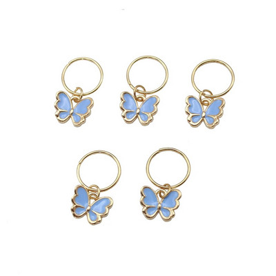 6 vnt. Butterfly Star pakabukas plaukų segtukas moterims pinti Madingi metaliniai žiedai „pasidaryk pats“ vakarietiško stiliaus aksesuarai mergaičių galvos apdangalas „Tocado“