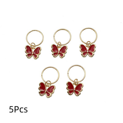 6 vnt. Butterfly Star pakabukas plaukų segtukas moterims pinti Madingi metaliniai žiedai „pasidaryk pats“ vakarietiško stiliaus aksesuarai mergaičių galvos apdangalas „Tocado“