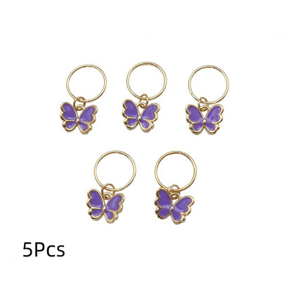 6 vnt. Butterfly Star pakabukas plaukų segtukas moterims pinti Madingi metaliniai žiedai „pasidaryk pats“ vakarietiško stiliaus aksesuarai mergaičių galvos apdangalas „Tocado“