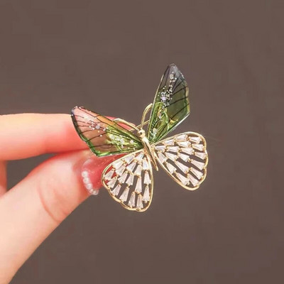 Καρφίτσα 13 στυλ μόδας ντεγκραντέ Κρυστάλλινη πεταλούδα Καρφίτσα από κράμα Dragonfly Bee Καρφίτσα για γυναίκες Κοσμήματα Αξεσουάρ Δώρα 1 ΤΕΜ