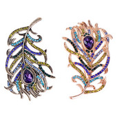 1 tk Boho paabulinnu suled pross Boho emailiga nööpnõelad sügavsinised prossid pulmatarvikud riidega kaunistuste jaoks