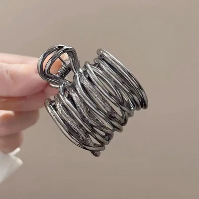 Ψηλό κλιπ αλογοουράς για γυναίκες Μόδα μεταλλικά μαλλιά Νύχι για κορίτσια σφιγκτήρες για κορίτσι σταθερή φουρκέτα με νύχι κλιπ Αξεσουάρ μαλλιών Αξεσουάρ κεφαλής