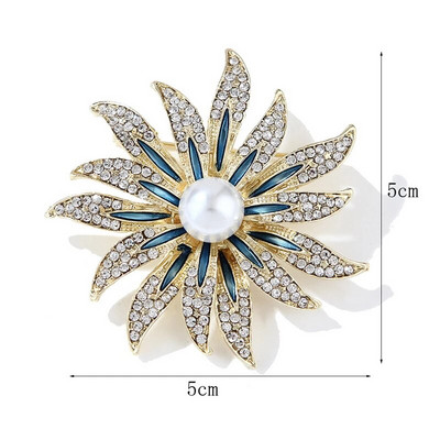 Suured sädelevad kristallist kividest lillelised prossinõelad väliskandmiseks või pulmadeks