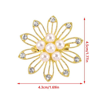 Suured sädelevad kristallist kividest lillelised prossinõelad väliskandmiseks või pulmadeks