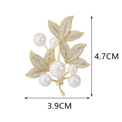 1 PC Fashion Plant Series Kristallprossid Naiste riided Mantel Ehted Peoaksessuaarid