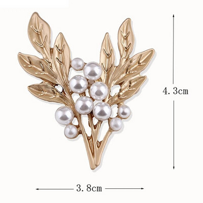 1 PC Fashion Plant Series Kristallprossid Naiste riided Mantel Ehted Peoaksessuaarid