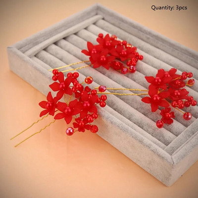 Jauns kronis ziedu kristāla pērļu rotaslietas galvassega Rietumu kāzu līgava roku darbs Eleganta matadata Matu aksesuāri Matu rotājumi