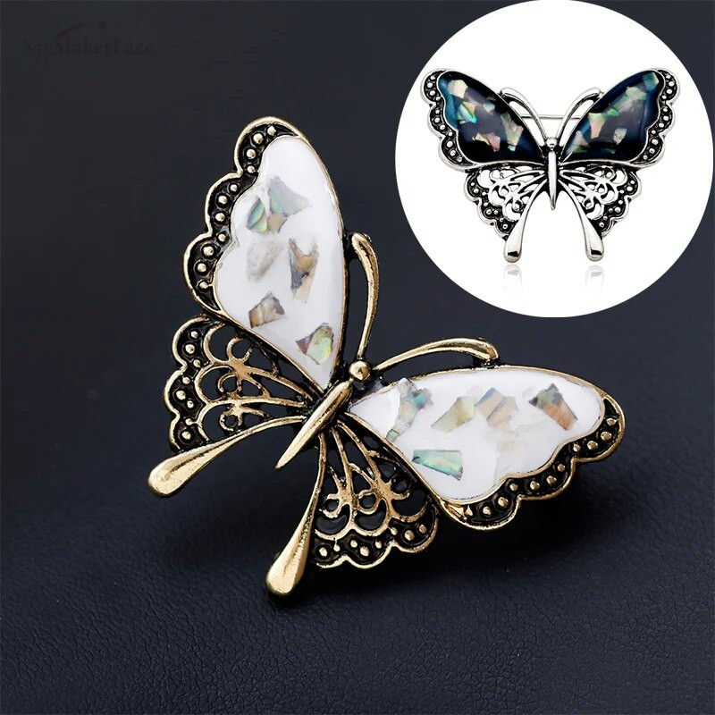1XWoman Personality Jewelry Butterfly Brooch Lady Insect Series Corsage Μικρές φρέσκες εξαίσιες καρφίτσες Κομψή καρφίτσα All-match