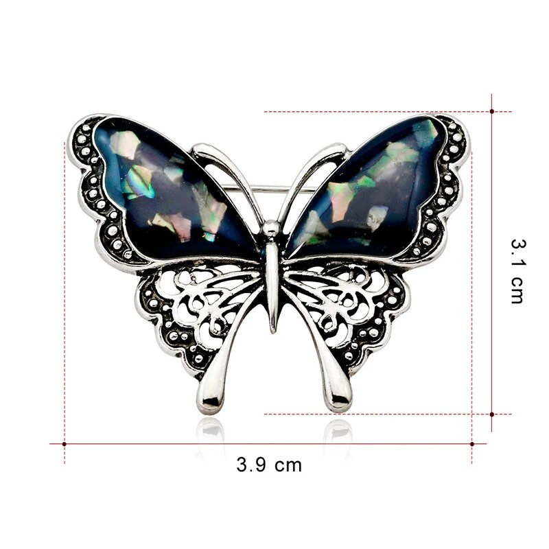 1XWoman Personality Jewelry Butterfly Brooch Lady Insect Series Corsage Μικρές φρέσκες εξαίσιες καρφίτσες Κομψή καρφίτσα All-match