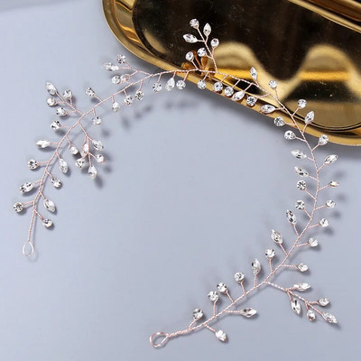 1 vnt Vestuvių krištolo nuotakos plaukų šukos galvos apdangalai galvos apdangalai papuošalai Kalnų krištolinio perlų nuotakos plaukų segtukai galvos juostelės priedai Papuošalai