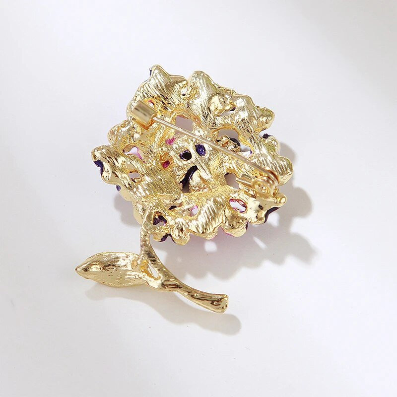 1PC emajlirani broševi s cvijetom hortenzije za žene Nova modna igla za biljke Proljetni dizajn Nakit