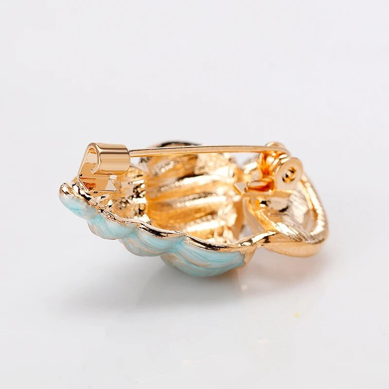 2,1*3,5 cm Helesinised naistekarbi prossid Kulla säraga Rhinestore nööpnõelad Mood Talvised Putukate Aksessuaarid Hea jõulukink