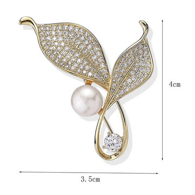 1 tk Fashion Full Diamond Topelt Vahtralehest Pärliprossid Naiste Rõivad Ehted Peoaksessuaarid