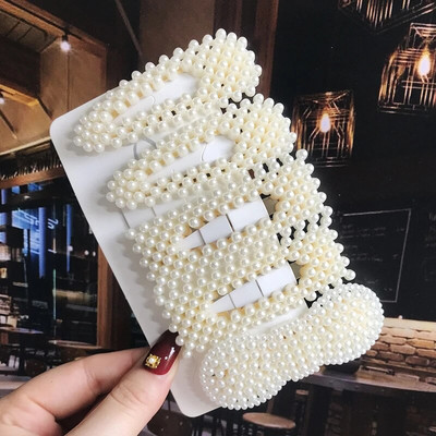 Simuleeritud pärlitangid helmestega geomeetrilised naiste juukseklambrid juukseklambrid juukseaksessuaarid tüdrukutele ehted mood juuksenõelad