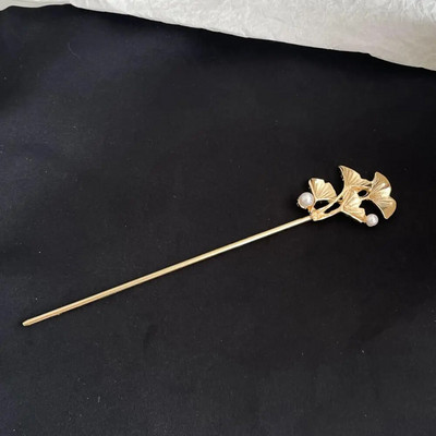 Moteriškas plaukų segtukas tiesus lenktas metalinis plaukų segtukas Kinietiško stiliaus galvos apdangalas Elegantiški papuošalai Priedai Vestuvių vakarėlio galvos apdangalai